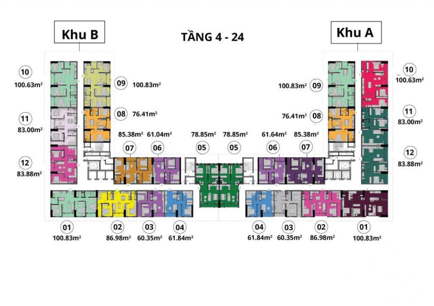 thiết kế căn hộ chung cư anland complex