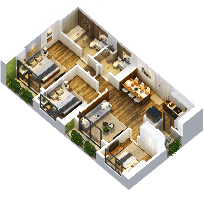 thiết kế căn hộ chung cư anland complex