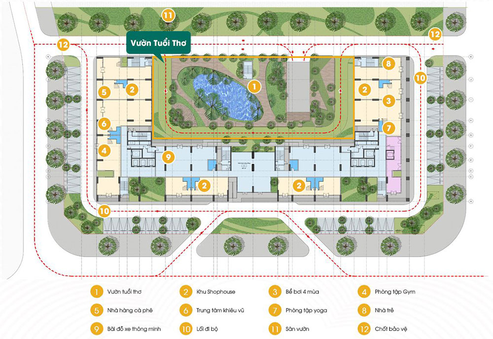 tiện ích chung cư Anland Complex