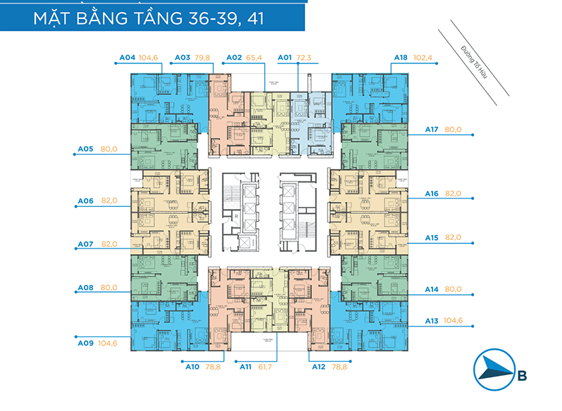 mặt bằng chung cư BID Residence