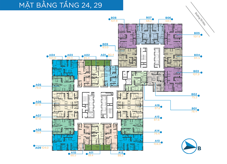 mặt bằng chung cư BID Residence