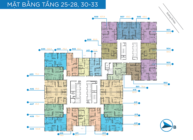 mặt bằng chung cư BID Residence