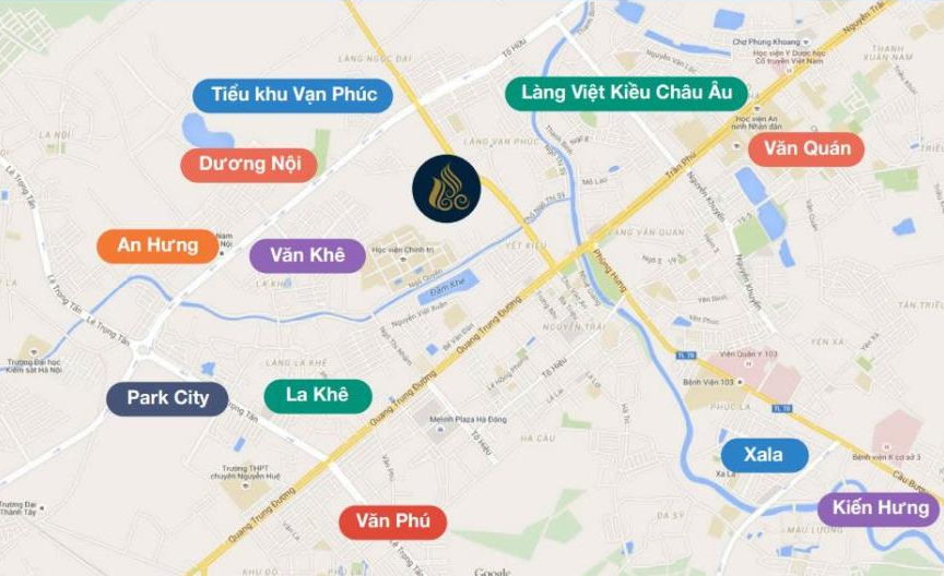 vị trí chung cư GoldSilk Complex