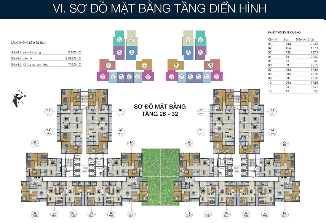 mặt bằng chung cư goldsilk complex