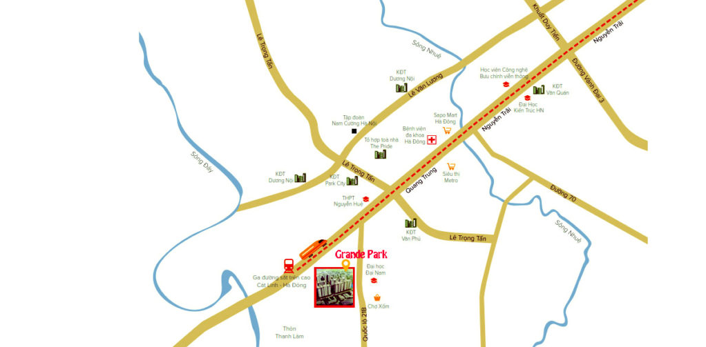 vị trí khu đô thị Grande Park 