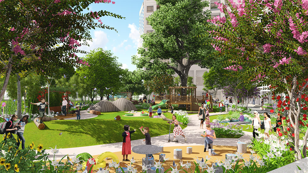 sân chơi trẻ em khu đô thị Grande Park