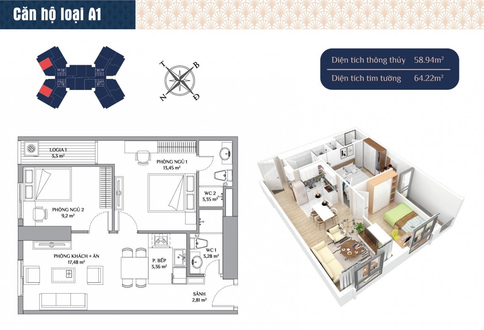 thiết kế chung cư samsora premier 105