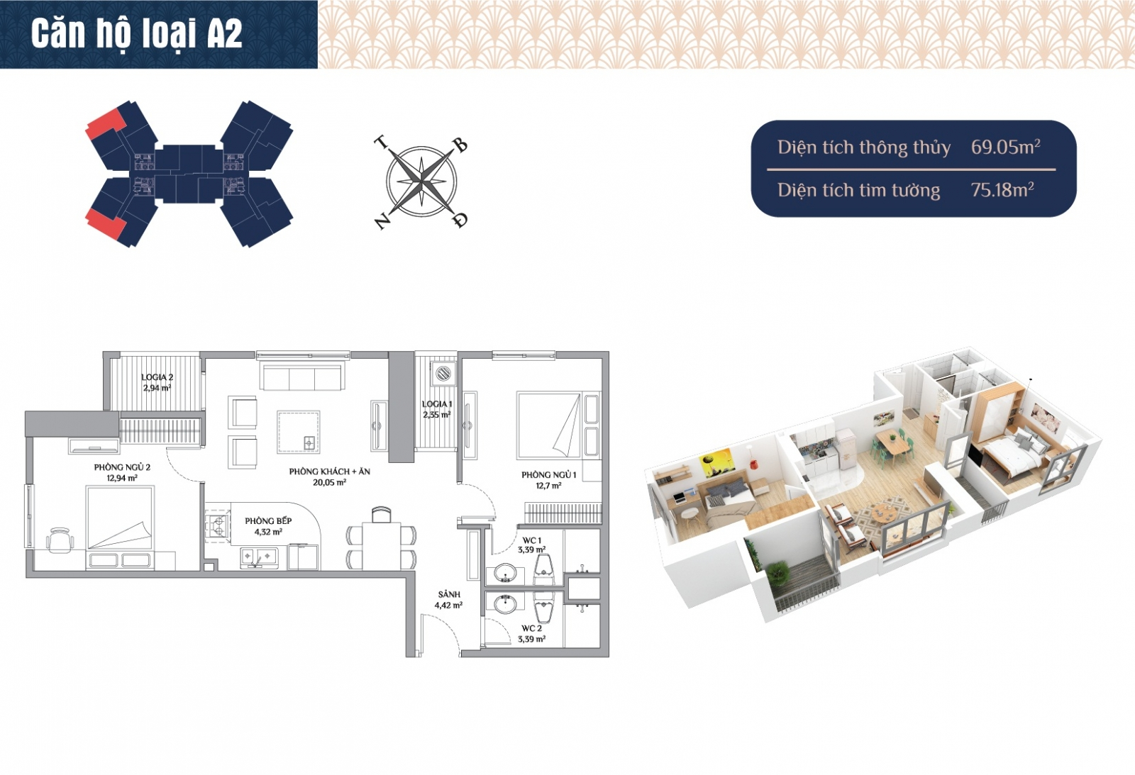 thiết kế chung cư samsora premier 105