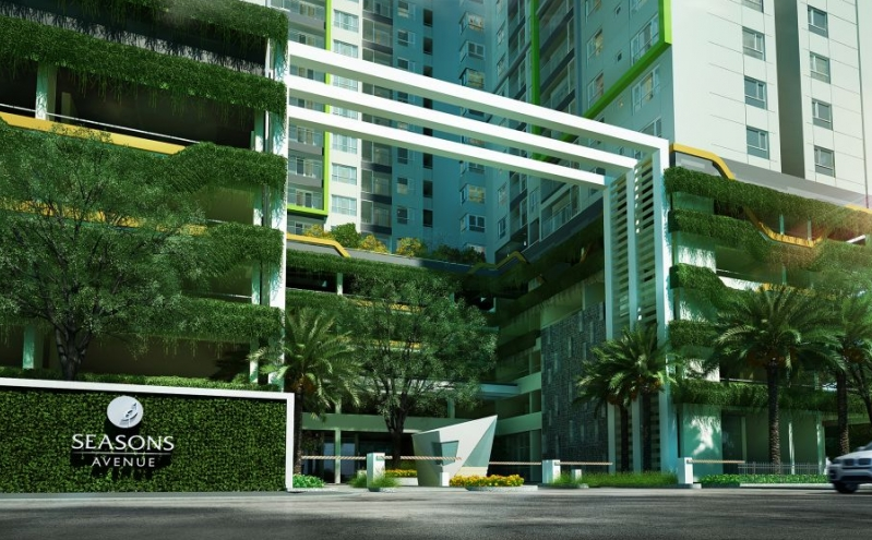 vườn xanh thẳng đứng chung cư seasons avenue