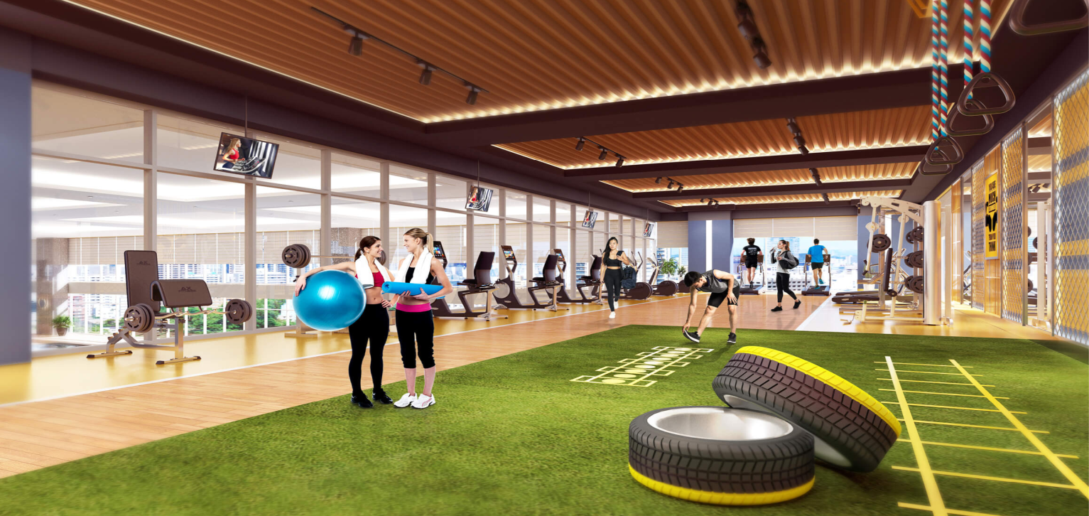 Phòng tập gym spa dự dán Grand Sunlake Văn Quán