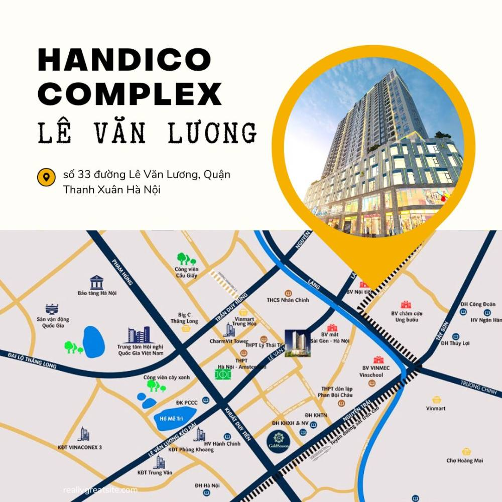 vị trí dự án chung cư Handiresco Complex