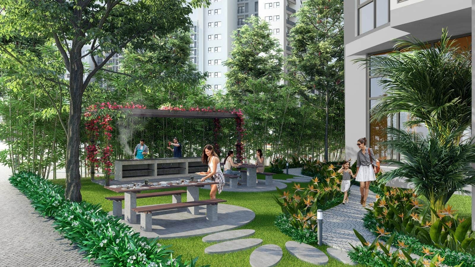 không gian sống xanh tại Kepler Land Mỗ Lao