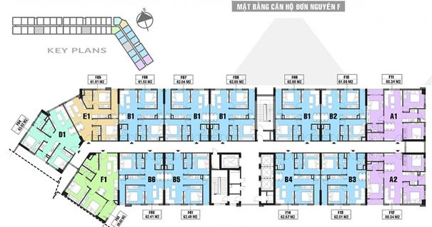 mặt bằng chung cư Xuân Mai Complex - Dương Nội