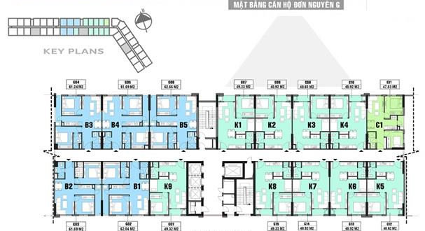 mặt bằng chung cư Xuân Mai Complex - Dương Nội